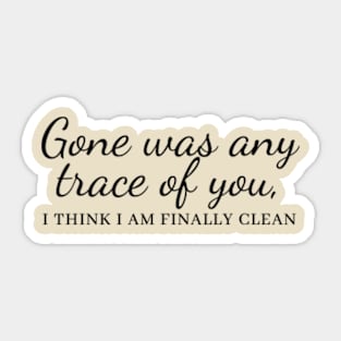 Clean - Taylor Swift Sticker